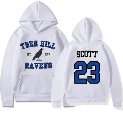TREE HILL RAVENS Hoodie One Tree Hill Nathan Scott 23 Hooded Sweatshirt North Carolina Tv Show Men Women Hoodies Oth Fans Gifts