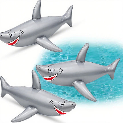 1 Pcs Large Inflatable Shark for Outdoor Beach Pool Party Decorations, Party Gifts, and Birthday Presents