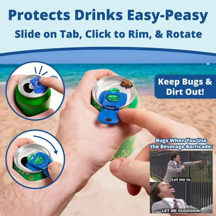 6/12PCS Easy Tab Opener&Drink Protector Coke Beverage Can Opener Plastic Simple Bottle Opener Sealing Dustproof Easy To Pull Can