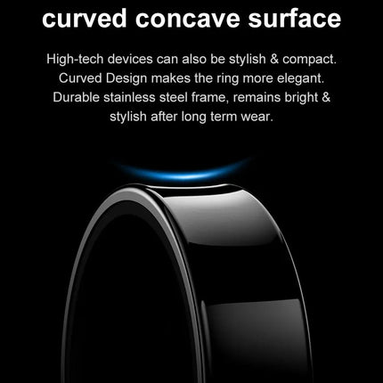 Amovan hot selling premium health sports sleep video picture remote control elegant smart ring for iOS Samsung Xiaomi phone