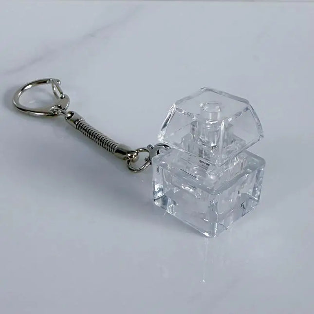 Crystal Keycap Keychain 1/2/3/4/9 Key Keyboard Fingertip Clicker Stress Relief Decompression Toy