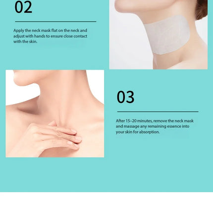 10pcs BIOAQUA Anti-wrinkles Neck Mask Moisturizing Brightening Firming skincare Collagen Neck Masks Korean Skin Care Products