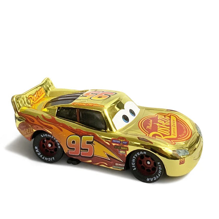 Disney Pixar Cars 95 Pink Lightning McQueen Cartoon Model Car 1:55 Metal Die Casting Racing Toys Children's Toys Birthday Gifts