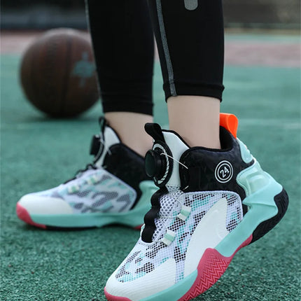 Kids Basketball Shoes Boys Sneakers Non-slip Child Trainer Basket Shoes Outdoor Children Sport Shoes