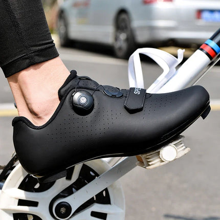 Professional Sneakers Men Ultralight  Cycling Shoes SPD Luminous Road Bike Shoes Self-Locking Bicycle  Cleat Shoes