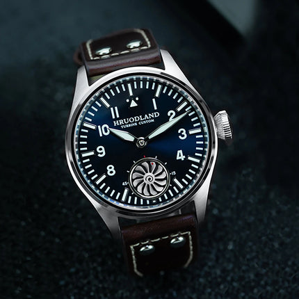 Hruodland 2026 new retro pilot 43MM men's manual mechanical watch ST3620 sapphire waterproof 10Bar BGW-9 reloj hombre