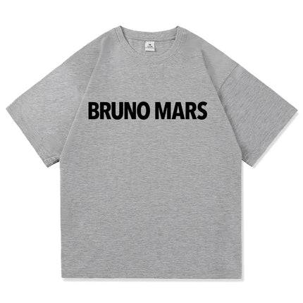 Bruno Mars The Romantic Tee Shirt 2026 New Album Retro Men/women Clothing Harajuku High Quality Tops Cotton TShirts Vintage