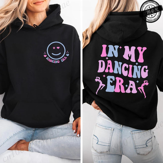 In My Dancing Era Printed Sweatshirts Women Zip Up Hoodie Sweatshirts Cozy Tops Women Hoodies Dance Girl Coats Sudadera Moletom