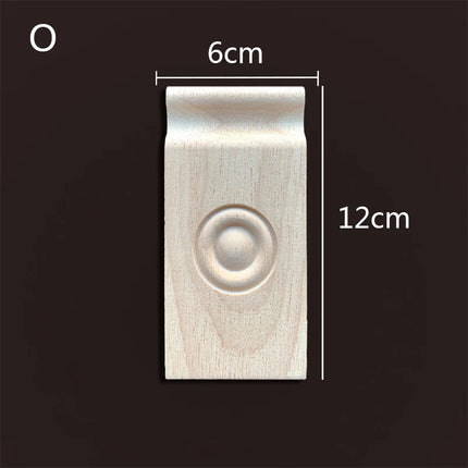 Applique for Furniture In Wood Figurines Moulding Decal Carved Wedding Decoration Maison Accessories Stair Decoration Wood Onlay