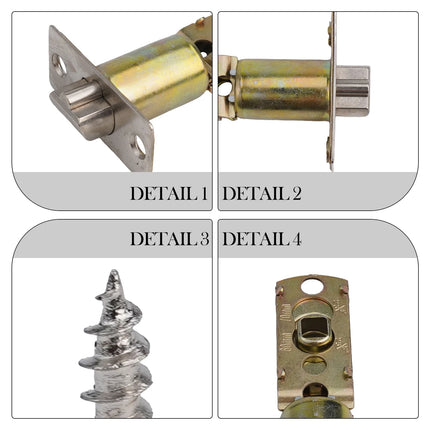 Stainless Steel Internal Bathroom Privacy Door Lock Passage Latch Lock Body Lock Core Lockcase Repair Fittings