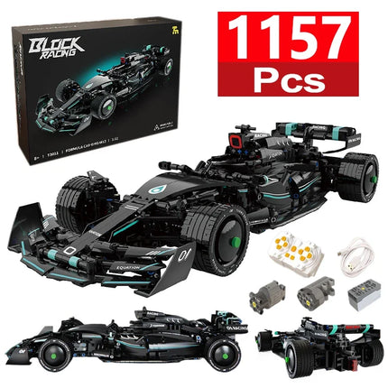 T3011 1157Pcs RC Technical F1 W13 E Performance Building Blocks Super Race Car Assembly Model Vehicle Toys Bricks for Boy Gifts