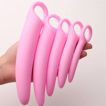 Dual-use Anal Plug Silicone Vaginal Muscle Training Dilator Anal Butt Plug vaginal plug Female vaginal spasm male Masturbation