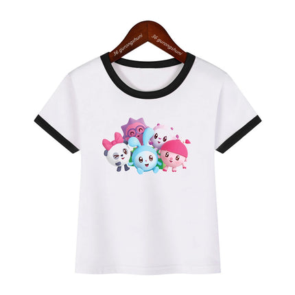 Kawaii  Girls Tshity Funny Babyriki T-Shirts Boys Girls Cartoon Tshirt Baby Clothes Summer Short Sleeve Kids T Shirt Tops 1-13y