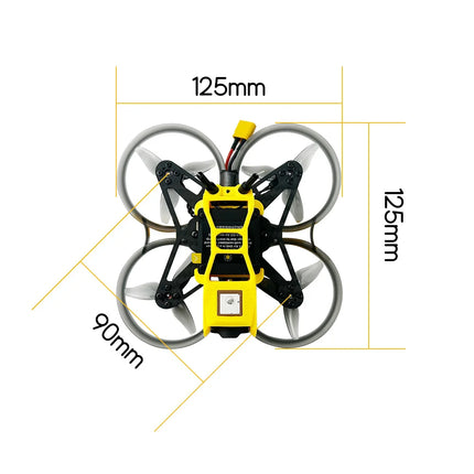 DARWINFPV CineApe20 90mm 3S 2 Inch Analog/Without DJI O3 Whoop FPV Racing Drone BNF with F411 15A ELRS AIO