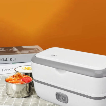 Portable Electric Lunch Box Stainless Steel Liner Heated Bento Box For Home Dorm Travel Outdoor 0.5L