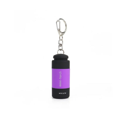 1PC USB Rechargeable LED Flashlight Pocket Keychain Flashlight Waterproof Outdoor Hiking Camping Mini Finger Light Flashlight