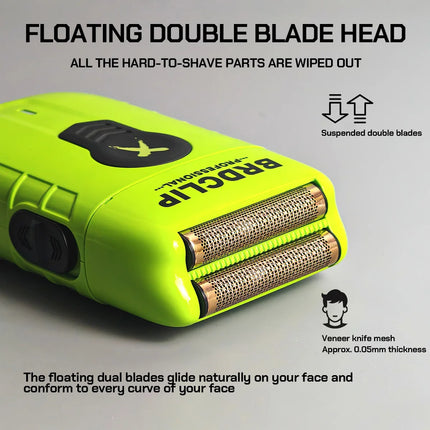 Professional Double Foil Shaver Hair Trimmer Beard trimming Electric Clipper for Man BRDCLIP