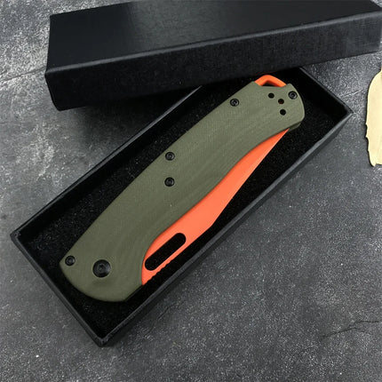 Huaao Pocket Folding Knife High Hardness Blade Satin Finish Blade G10 Material Handle Outdoor Hiking Climbing Practical Tool
