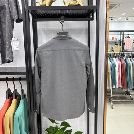 100% Cotton Corduroy Shirt - Green Long Sleeve M-4XL - Spring Autumn Slim Fit Candy Color Collection
