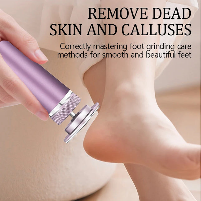Electric Foot File - Callus Remover for Feet,Adjustable Speed Foot File with 60 Pcs Sandpaper Discs Professional Pedicure Tool