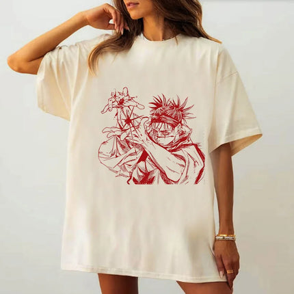 Japan Anime Choso Cool Graphic T-shirt Women Men Casual Manga T-shirts Vintage T-shirt Harajuku Male Tops