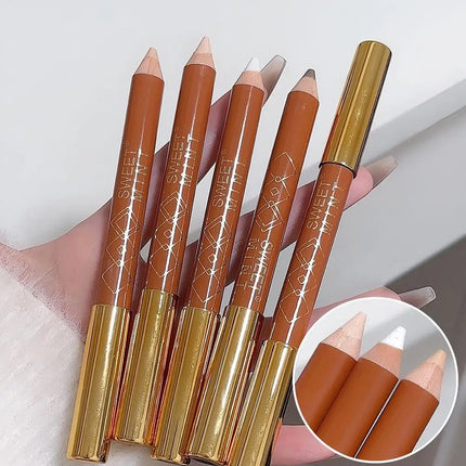 Double-ended Contouring Pen Makeup Facial Sculpting Shadow Sculpting Contour Nose Natural Shading Stick 3D Highlighter Penc M3Y7