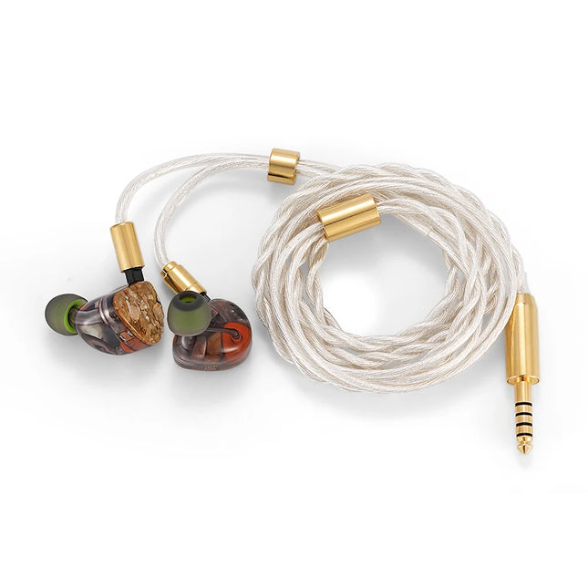 Tansio Mirai TSMR ARMOR 2 DD + 2 BA +1 Electrostatic Hybrid 2Pin 0.78mm Audiophile In-ear Earphone IEMs with Tuning Switches