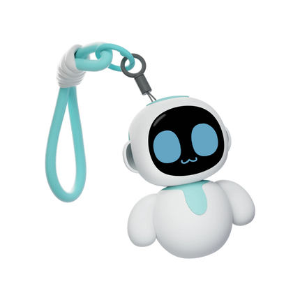 ENERGIZE LAB Eiliko Aquamarine Your Tiny AI Charm Robot That Matches Every Daily Outfit,Fun Electronic Pendant Toys,for Couples
