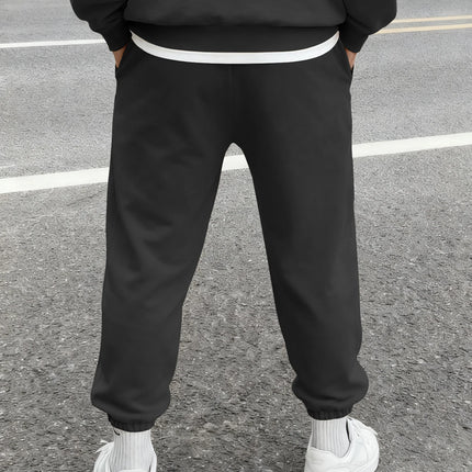 Men's Gothic Geometric Thorn Totem Vertical Line Print Sweatpants Elastic Waist Soft Dark Punk Street Hip Hop Joggers