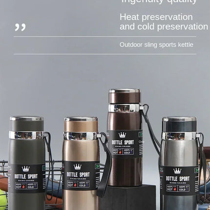 1L Thermal Water Bottle Keep Cold and Hot Water Bottle Thermos for Water Tea Coffee Vacuum Flasks Stainless Steel Thermos Bottle