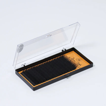 GLAMLASH L/L+/LC/LD/LU(M)/N curl 16Rows False Eyelash Extensions Mink Black Material 7-15mm Mixed Tray L curl Makeup Lashes