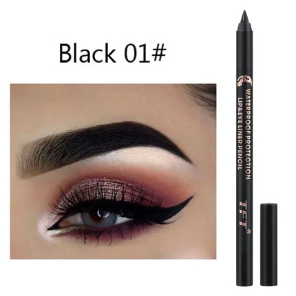 Matte Blue Eyeliner Pencil Waterproof Lasting Colourful Pigment Black White Yellow Eye Liner Pen Not Bloom Eyes Makeup Cosmetics