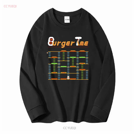 Burger Time stage 1 Logo NES Famicom game 8 bit screen T Shirt Arcade classic vintage retro design all sizes vintage Washed
