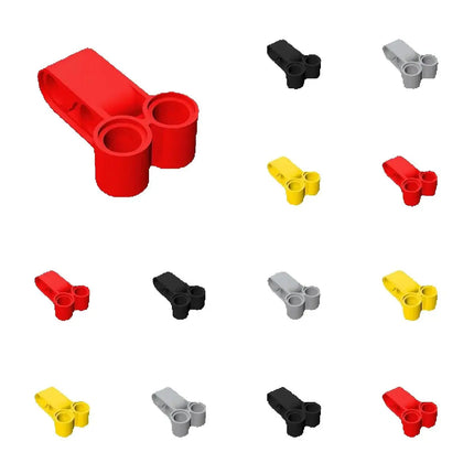 50pcs Sale Building Blocks 32557 Pin Connector Perpendicular Double 3L Bricks Collections Bulk Modular Toys For Technical MOC DI