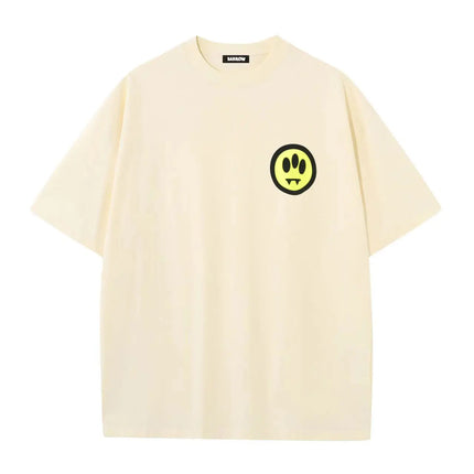 2026 Summer 100% Cotton T-Shirt for Men and Women with Round Neck Casual High-Quality Clothing Lettered Design barrow Printed