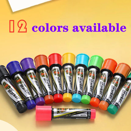 POP Waterproof Paint Permanent Sketch Graffiti Refillable Markers Pen Drawing Poster Manga Office School Art Stationery Supplies