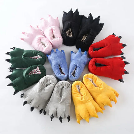 Cartoon Slippers Stitch Animal Claw Kigurumi Onesies Pajamas Shoes Kids Adult Kawaii Funny Paws Casual Cosplay Prop Party Wear