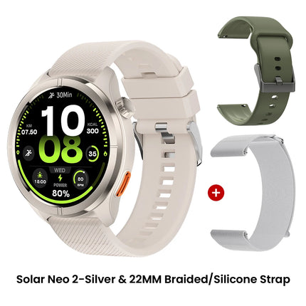HAYLOU Solar Neo 2 Voice Calling Smartwatch 1.43'' HD AMOLED Display 24h Health Monitoring 150+ Sports Modes 1ATM Smart Watch