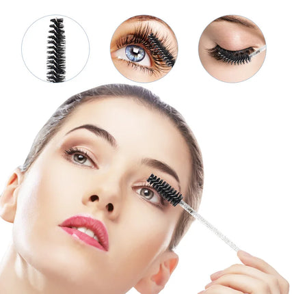 500/1000PCS Eyelashes Brushes Set Wholesaler Lash Mascara Brush For Lashes Extension Eyebrow Wands Applicator Makeup Tools