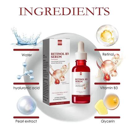 Remove W-rinkles Essence Anti A-ging Fade Fine Line Lifting Firming Repair Smooth Moisturizing Nourish Tighten Retinol B3 Serum
