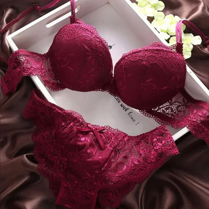 Girls Bra Sets for Women Push Up Bras Underwire Brassiere A B Cup Underwear Lingerie Three Quarters(3/4 Cup) Sexy Bralette Cheap