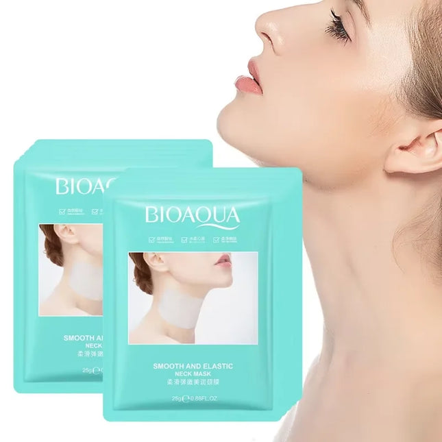 10pcs BIOAQUA Anti-Wrinkle Neck Mask Moisturizing Brightening Firming Skincare Collagen Neck Masks Korean Skin Care Products