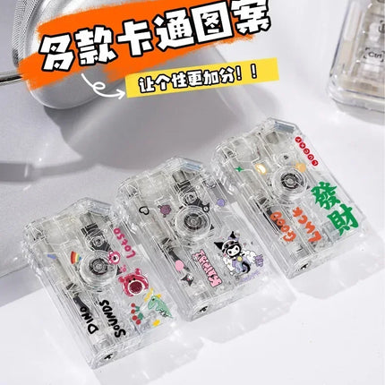 2025 New Creative Luminous Transparent Gyroscope Lighter 2-in-1 Folding Rotating Decompression Windproof Lighter Men's Gift