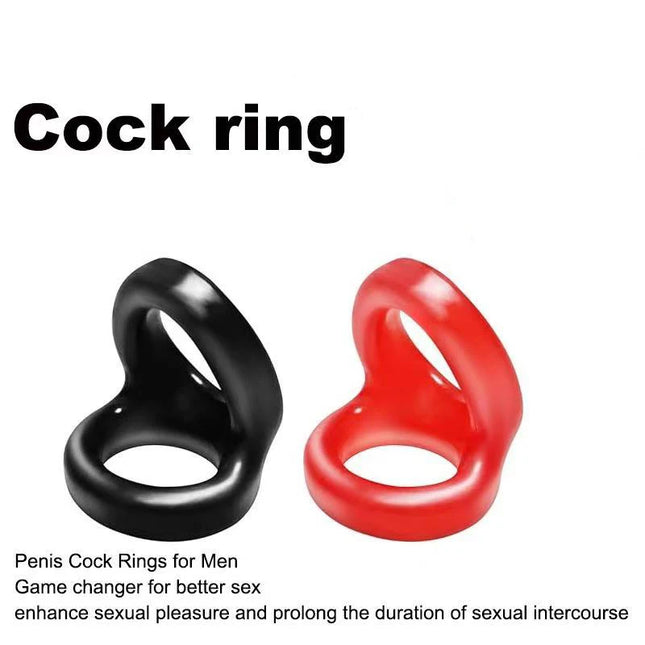 Soft TPE Cock Rings Sex Toys for Men Delay Ejaculation Penis Lasting Erection Scrotum Testis Restraints Adult Games Products