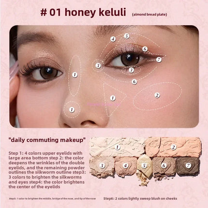 Flowerknows Strawberry Cupid Collection Facial Complexion Palette Blush Eyeshadow Highlighter Flower Know Face Bronzer Palette