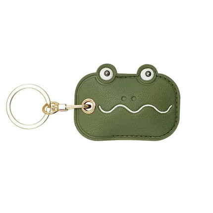 Leather Strawberry Lemon Keychain Case Holder Fashion Women Car Key Ring Charm Bag Car Pendant Gift Anti-lost Pet Dog Cat Collar