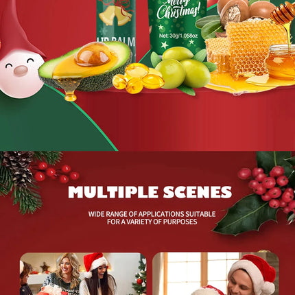 Christmas gift set distribution 120PCS/box in bulk, lip balm in bulk, hand cream in bulk, Christmas cards, gift gauze bags