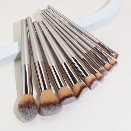 10/12PCS Makeup Brush Set Foundation Concealer Powder Eyeshadow Blush Brush Blending Cosmetic Beauty Tool for Face
