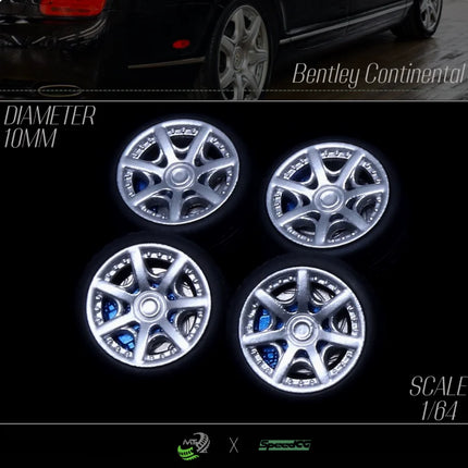 Car Modification Static Wheel Hub 1/64 SpeedCG 44/31/30/29 10/11mm Resin Wheels Rubber Tires Suitable for 1:64 Static Model Cars