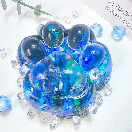 Squeeze Cat Paw Toys Cute Soft Abreact Relief Relax Toys Sticky Decompressing Pinching Cat Paw Stress Relief Squishy Toy Gift